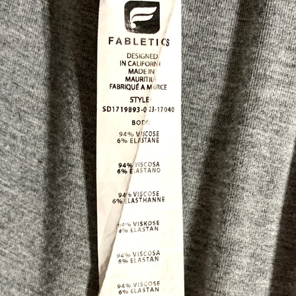 Fabletics Retta Women’s Gray Midi Dress M Medium Sleeveless Crossover Waist - Picture 7 of 9